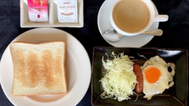 トースト朝定食